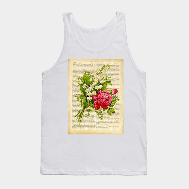 Botanical print - garden flowers Tank Top by redwitchart